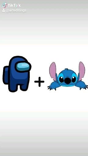 Among us + stitch Among us + stitch