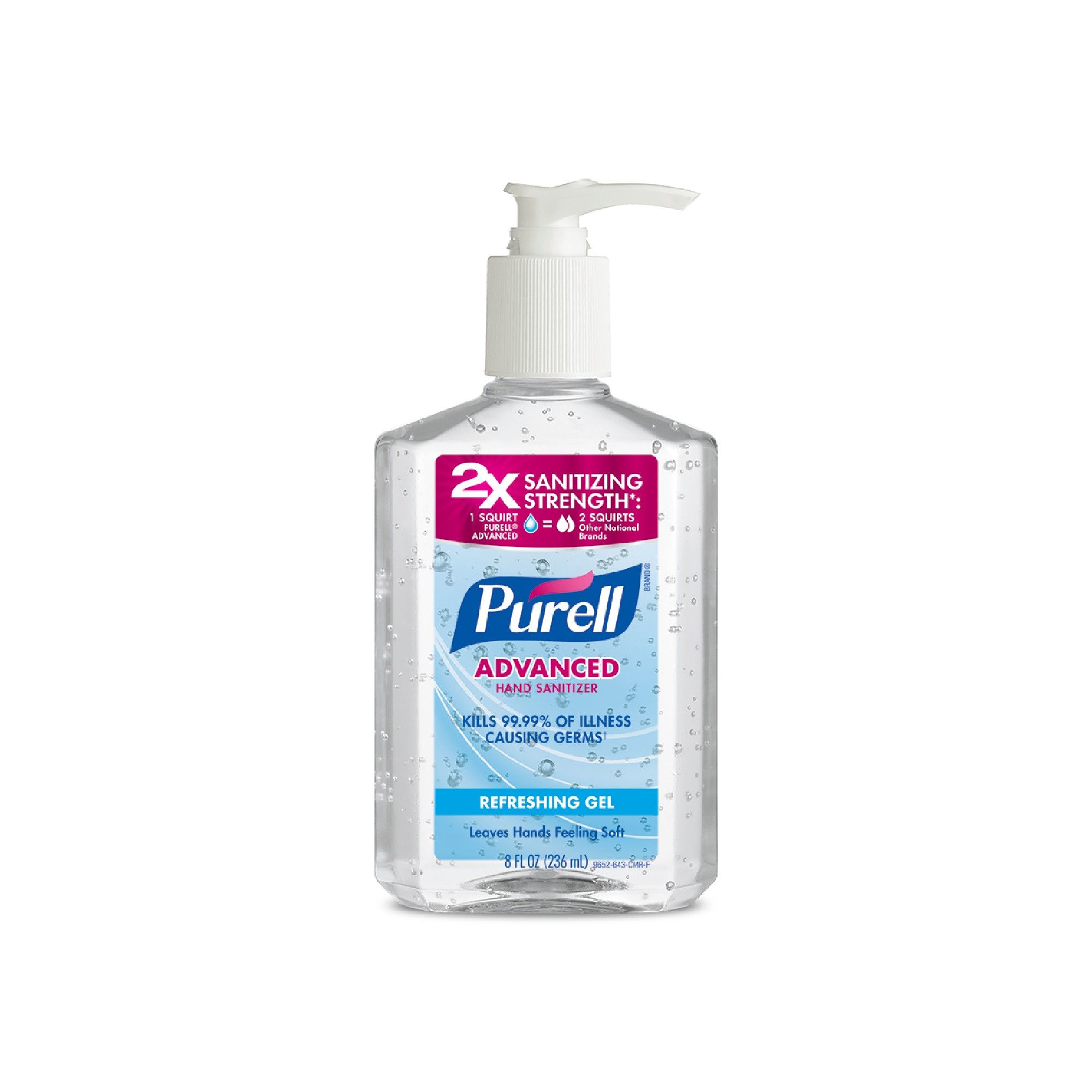 Purell Advanced Hand Sanitizer Refreshing Gel 8 Fl Oz Hand