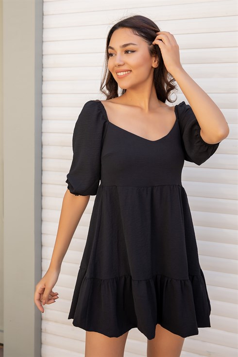 Etek Ucu Balon Mini Elbise - SİYAH The Dress, Cold Shoulder Dress, Dresses, Fashion, Women's Blouses, Women's, Outfits, Vestidos, Moda