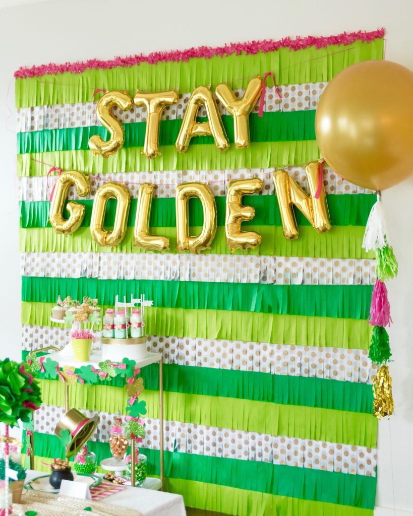 Patrick/'s Day Leprechaun Table Confetti for Party Balloon Decor Hot Metallic St