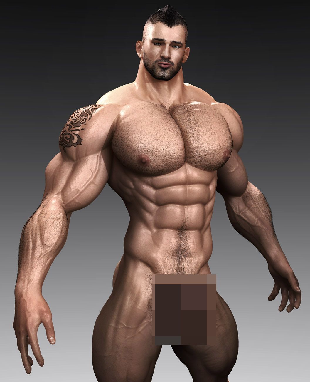 Clip gay muscle sample Tranny red