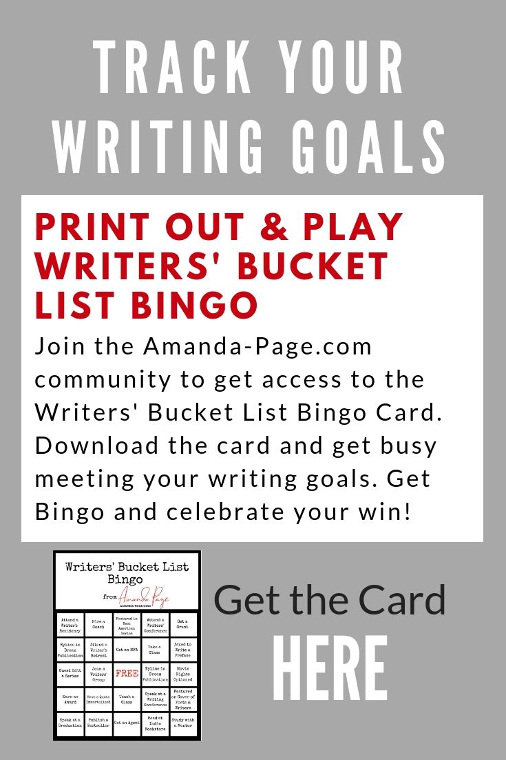 A Writers Bucket List