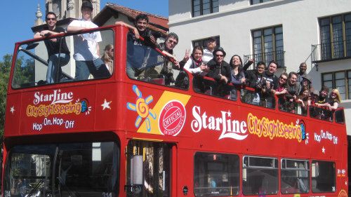 Starline Tours Hollywood Tours Hop On Hop Off Los Angeles Goes To Warner Bros Studio Los Angeles Sightseeing Los Angeles Sightseeing Bus
