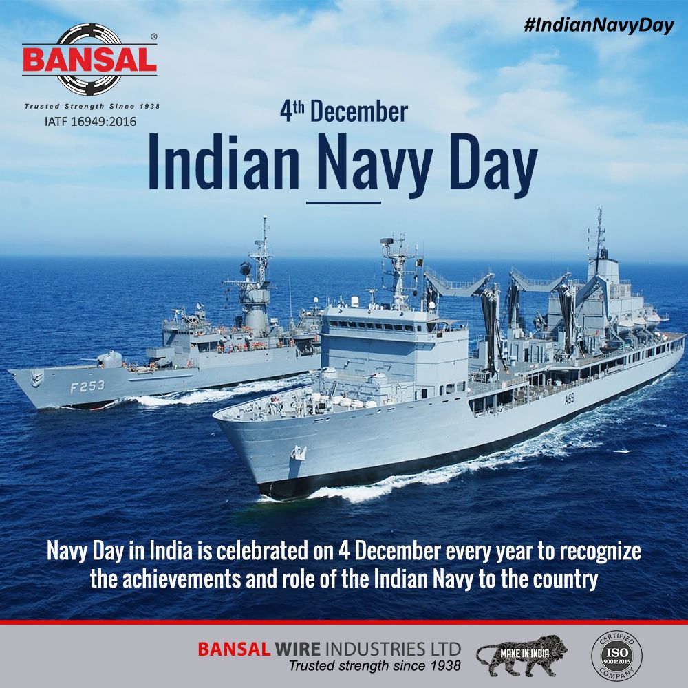 Navy Day Is Celebrated On December 4th Every Year To Recognise The Success Of Operation Trident Wherein The Indian Naval M Navy Day Indian Navy Day Indian Navy