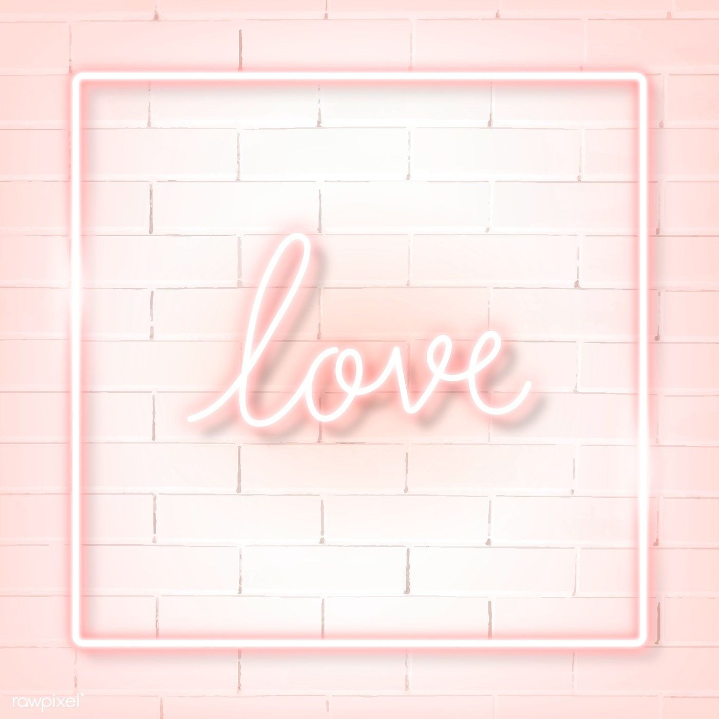 Download Premium Vector Of Square Pink Neon Frame On A White Brick Wall Pink Neon Sign Brick Wall Background Black Brick Wall
