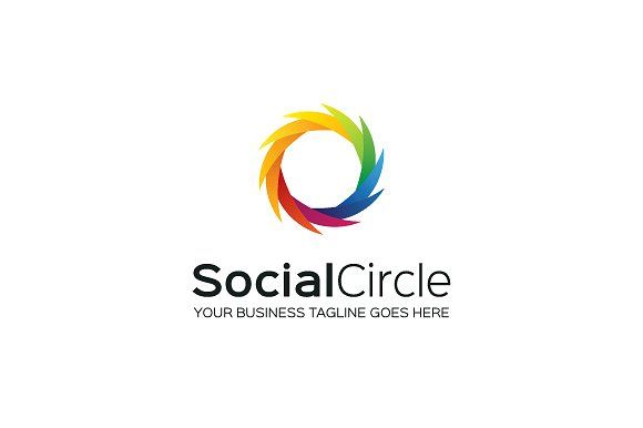 socialcircle logo template by mudassir101 on creativemarket ロゴ