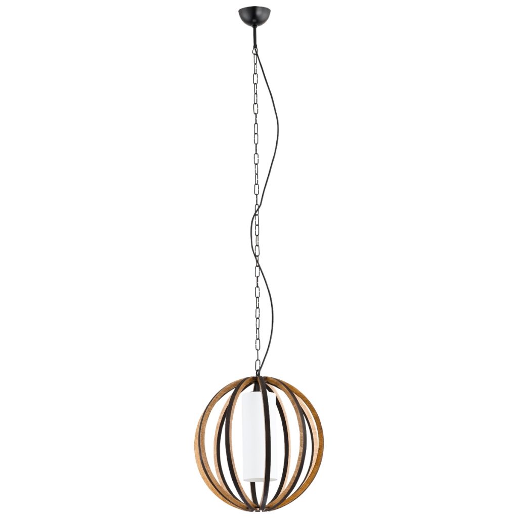 Lampa wisząca zwis oprawa Argon Korfu 1X60W E27 orzech/biały 3515 Silver Necklace, Pendant Necklace, Led, Jewelry, Houses, Living Room, Corfu, Jewlery, Jewerly