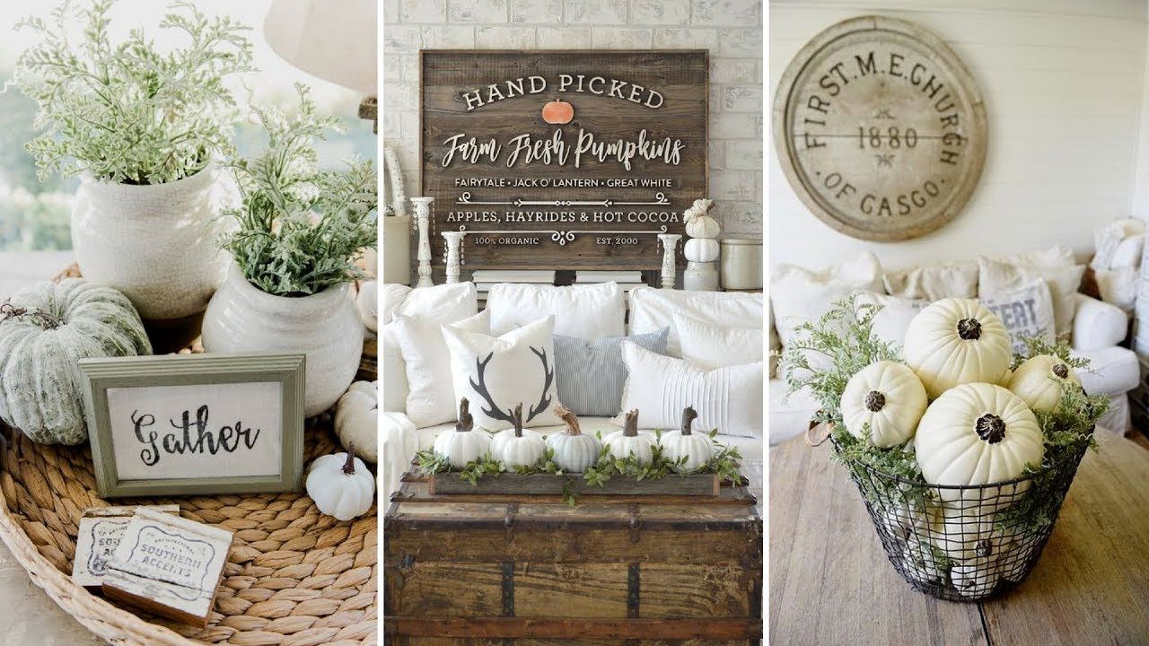 Diy Rustic Farmhouse Style Fall Coffee Table Centerpiece Ideas Fall Home D Coffee Table Centerpieces Farmhouse Coffee Table Decor Rustic Table Centerpieces