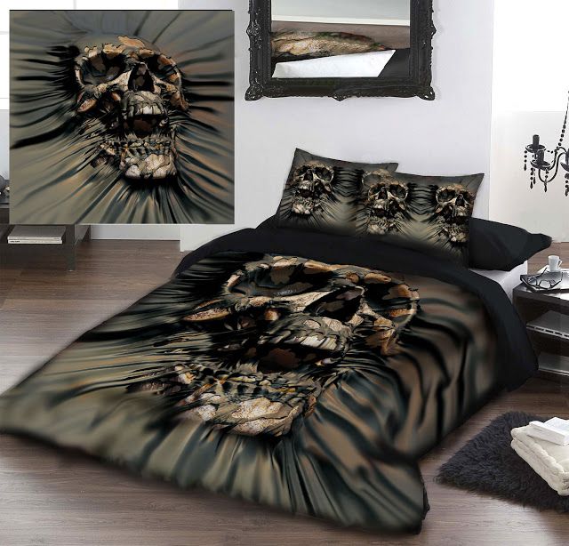 skull rip thru duvet cover set by david penfound bedding duvet skull bed sheets