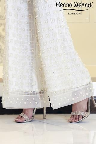 Embroidered trousers pants Capri Pakistani indian clothing