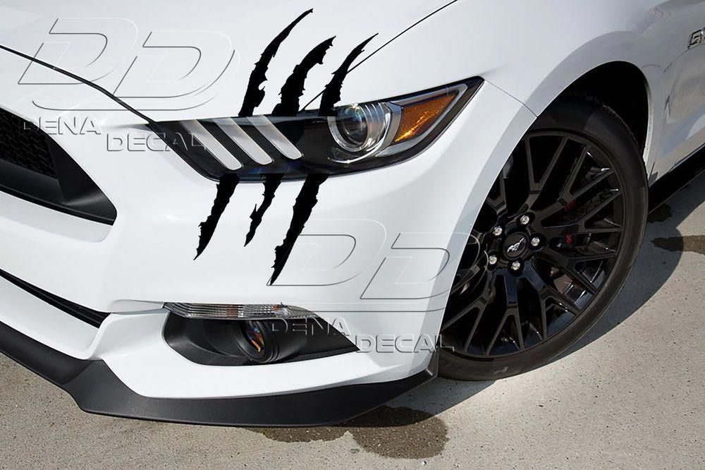 Mustang RALLY RIPS Scar Scratch Claw Decal Set 2017 2016 2015 2014