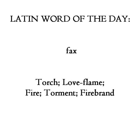 The word is a latin word