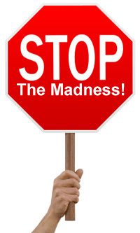 Image result for stop the madness"