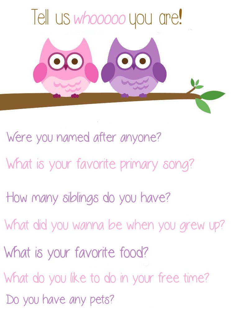getting to know you