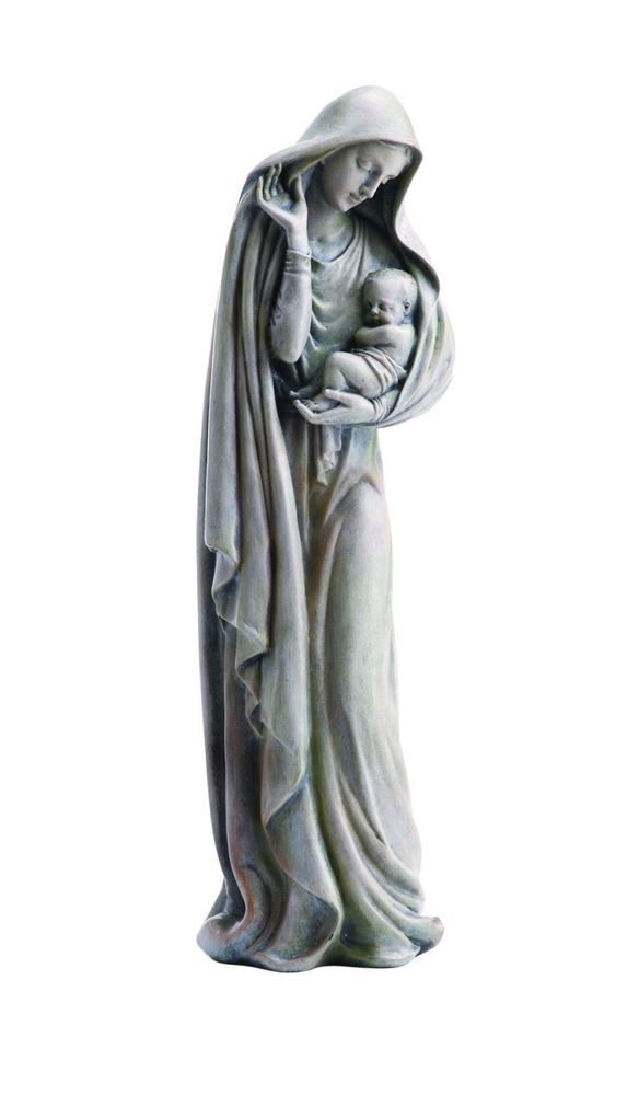 Madonna And Child Garden Statue 12 Tall Chapel Patio Home Decor Virgin Mary Blessed Mother Madonna And Child Garden Statue 12, Mother And Child Garden Statue