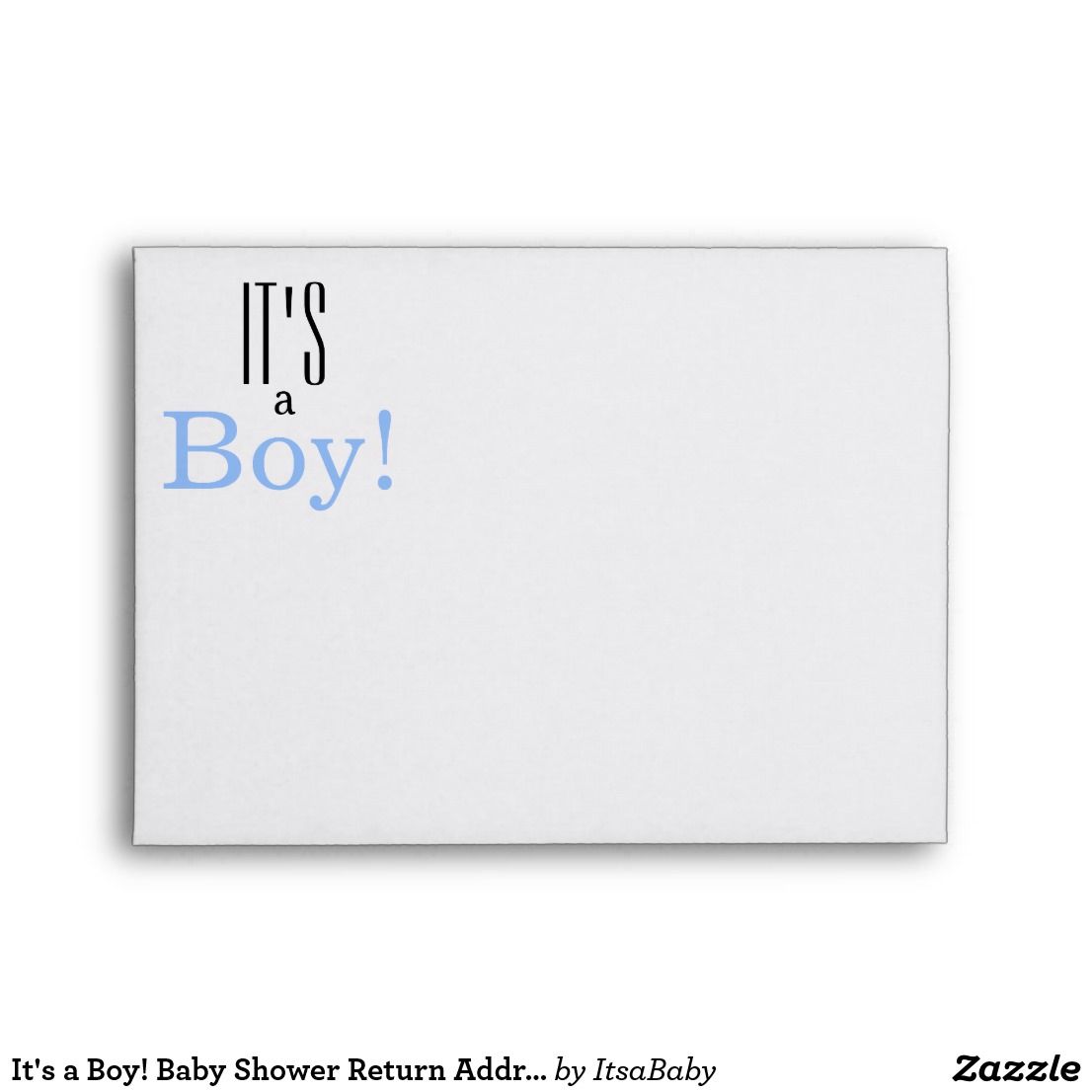 its a boy baby shower return address printed envelope in 2018 envelope return address