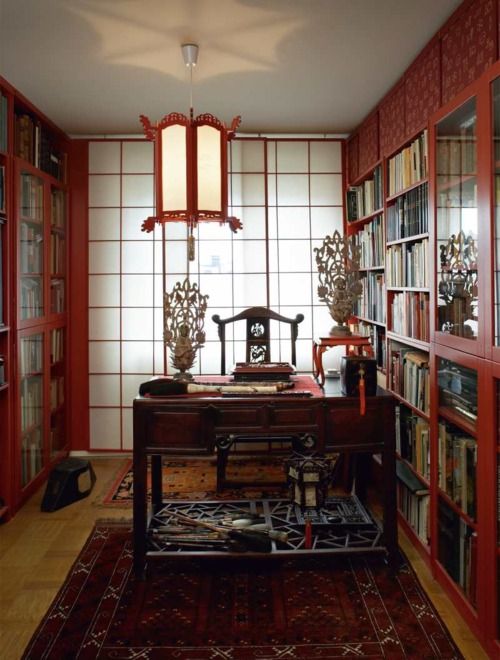 Rainbow Sequence Deep Red Office Chinese Style Lantern And Other Design Elements Asian Interior Oriental Interior Asian Interior Design Rainbow Sequence Deep Red Office Chinese Style Lantern And Other Design Elements Asian Interior Oriental Interior Asian Interior Design