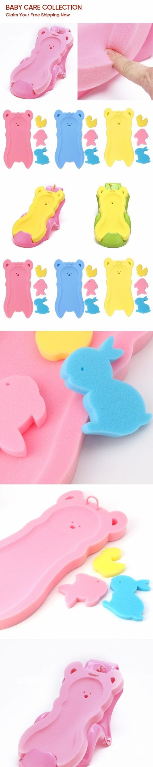 NoEnName-Null Newborn Anti-slip Sponge Pad Baby Bath Tub Bathing Pad Infant Show...