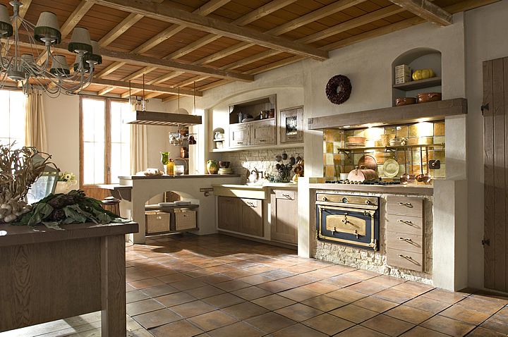 Aurora cucine country cucine country chic cucine in muratura ... Cucine rustiche in legno massello