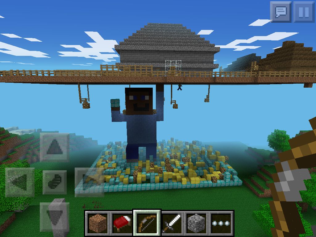 Steve Holding Grass Block 1 8 Miners Need Cool Shoes Skin Editor
