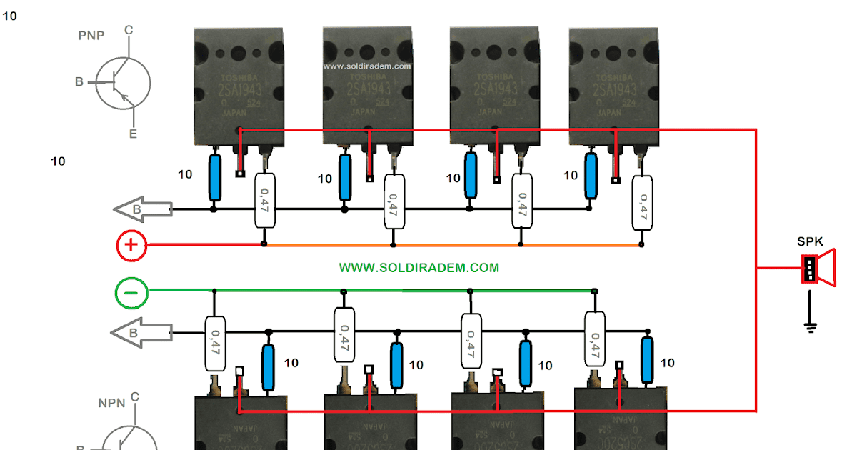 Cara Merakit Transistor Final Out Colektor Paralel serta kelebihannya
