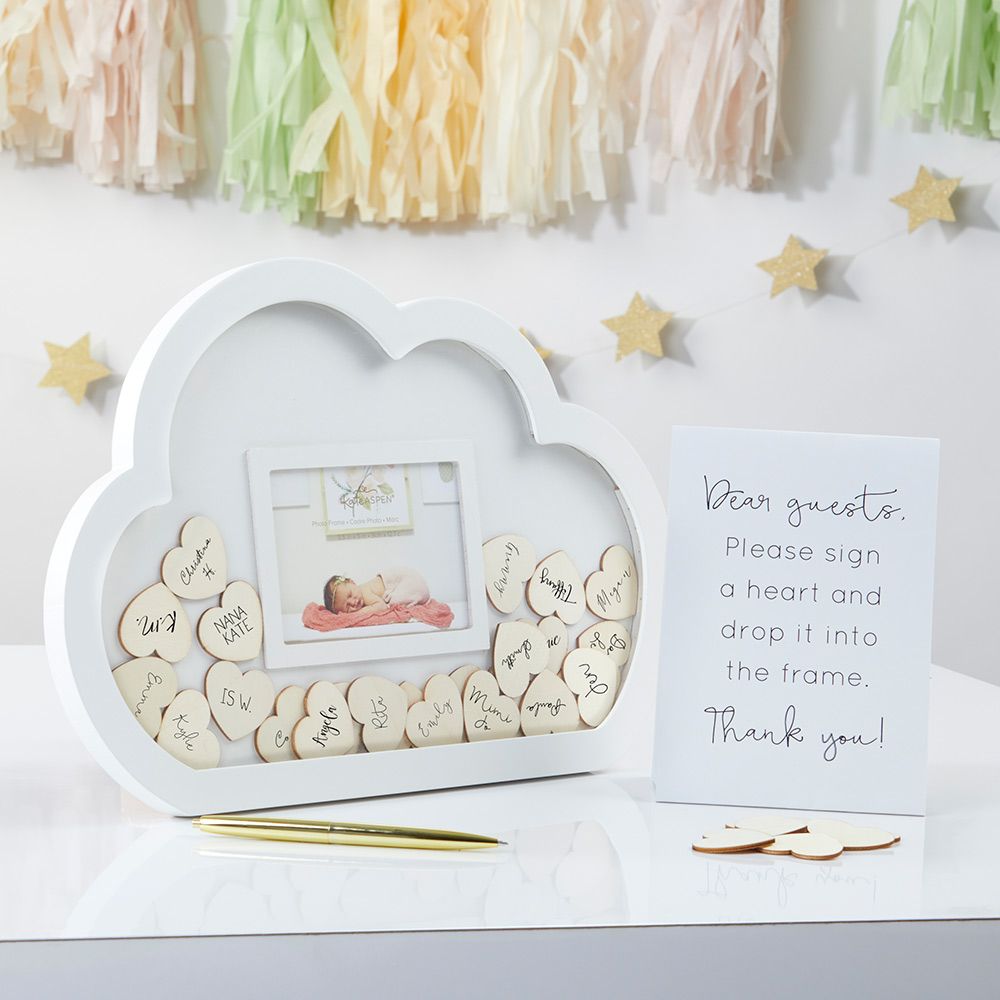 Baby Shower Guest Book Alternative - Cloud Frame