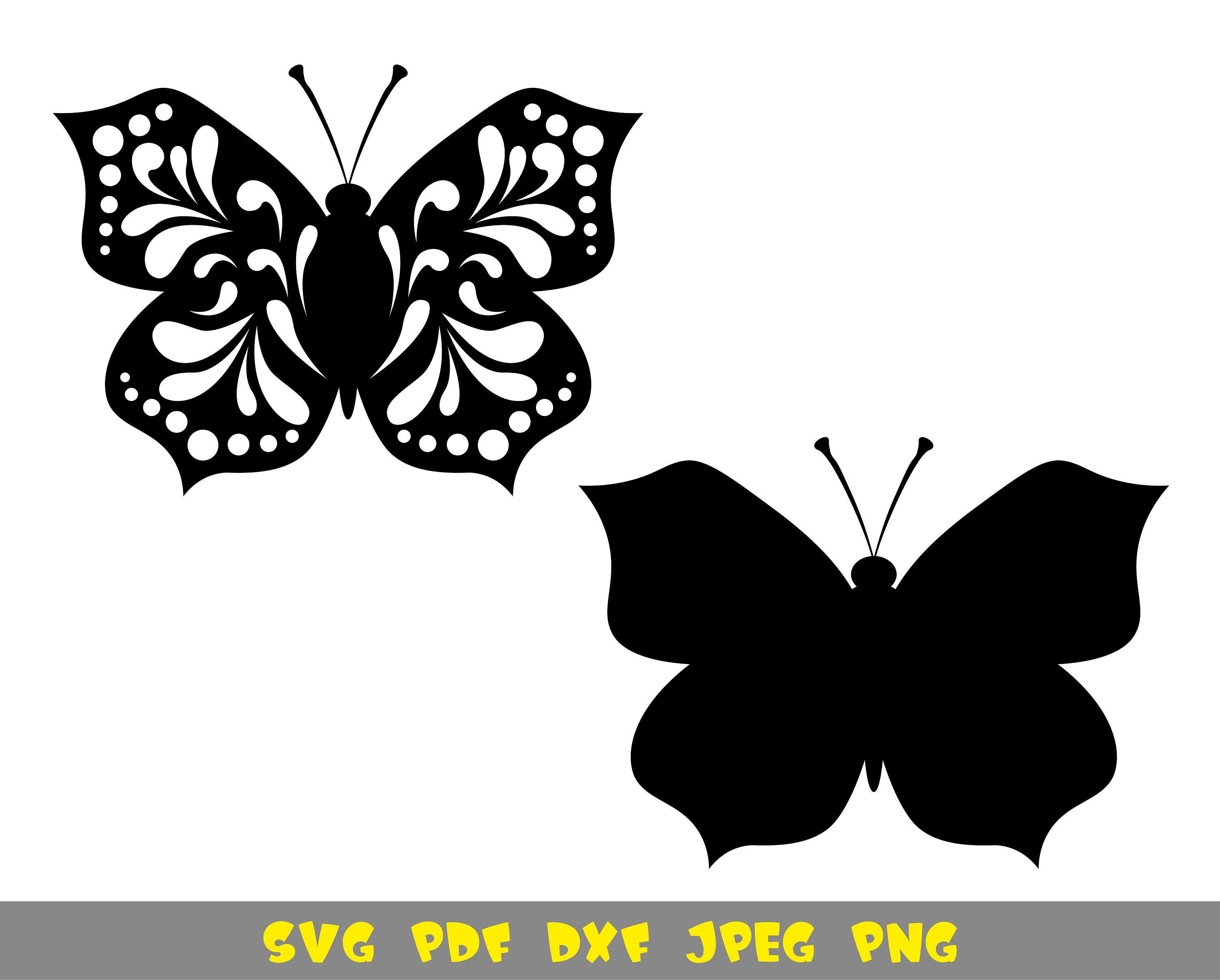 Download Butterfly Silhouette Svg Png Dxf Pdf Jpg Files Etsy Silhouette Svg Lotus Flower Tattoo Etsy Help