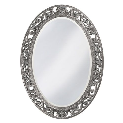 Howard Elliott Collection Suzanne Glossy Nickel Oval Mirror All Howard Elliott Collection Suzanne Glossy Nickel Oval Mirror