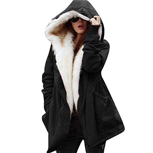 Épinglé sur Manteaux et blousons femme LAEMILIA Manteau Femme Hiver Long à Capuche en Grande