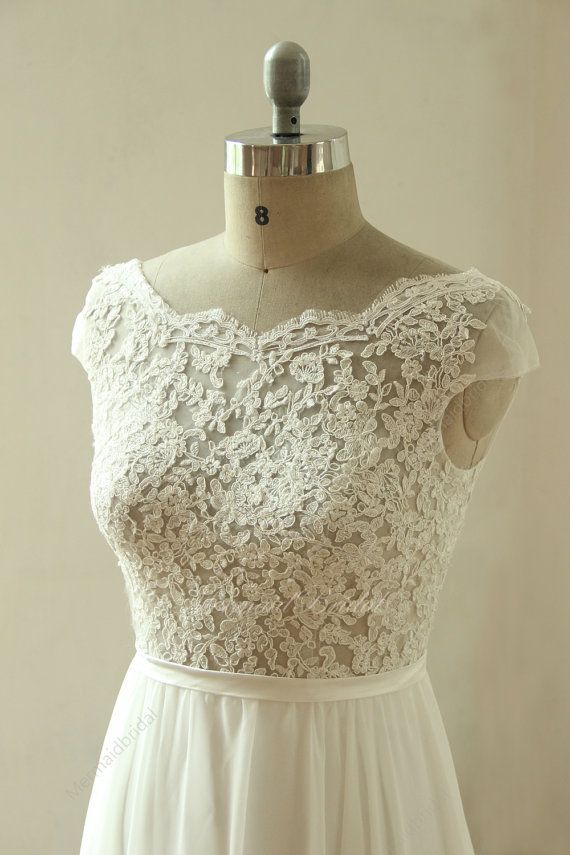 Wedding Dress Chiffon, Chiffon Lace, Lace Dress, Dresses Chiffon, Sheer ...