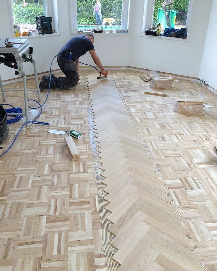 How To Give A Wood Floor Face Lift Without Sanding Stripping Or Priming Diy In 2020 Painted Hardwood Floors Refinish Wood Floors Painted Wood Floors