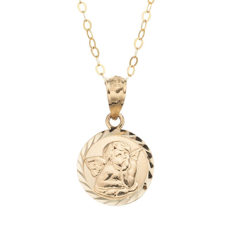 14k Gold Guardian Angel Pendant Necklace Kids Products - Guardian Angel Pendant Necklace 14k Gold Guardian Angel Pendant Necklace Kids Products - Guardian Angel Pendant Necklace