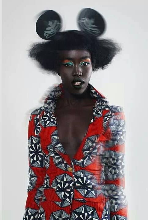 sudanese model kuoth wiel african print fashion african sudanese model kuoth wiel african print fashion african