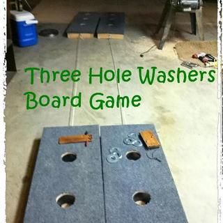 Build Three Hole Washers Game Build Three Hole Washers Game