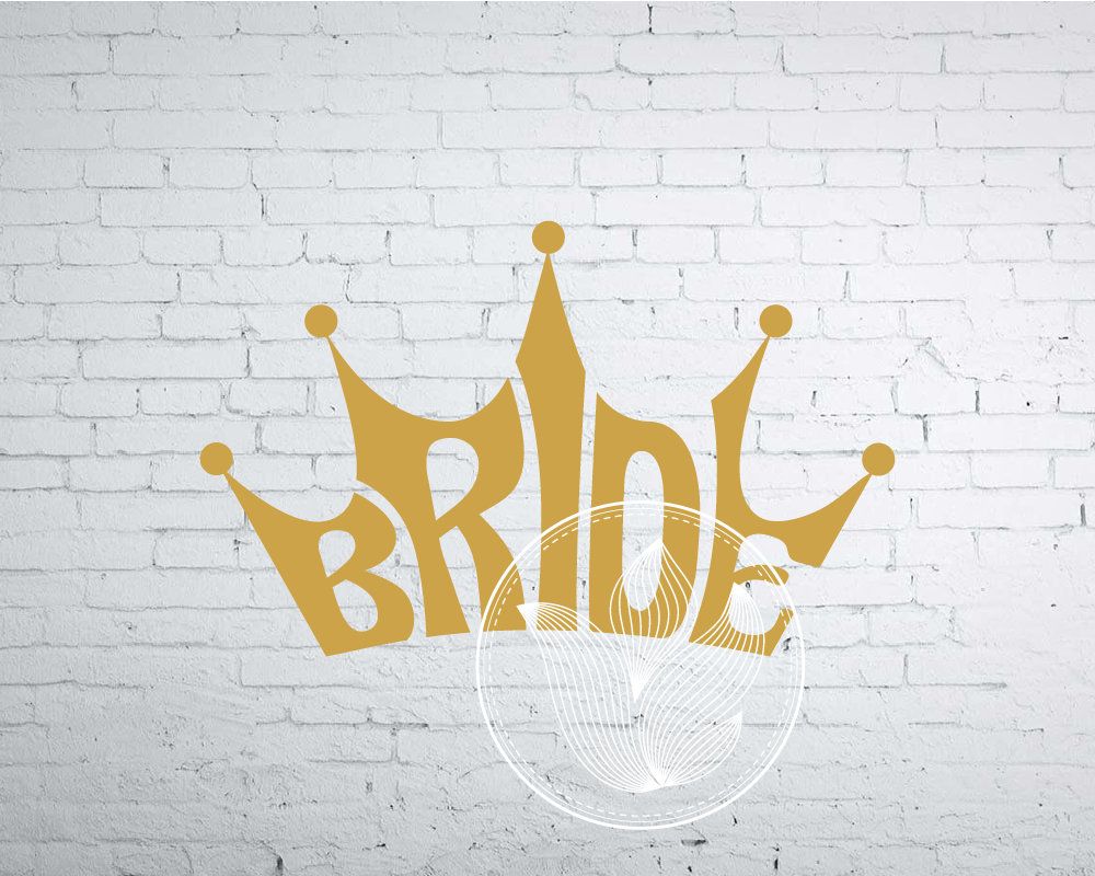 Download Bride Word Art in crown shape, Bride crown jpg, png, eps ...