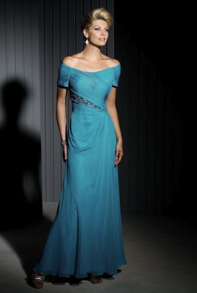 Off Shoulder Mother of the Bride Dresses