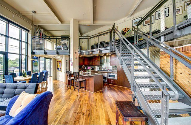 Industrial Madison Park Loft For Sale Urban Living Madison Park Interior Design [ 421 x 640 Pixel ]