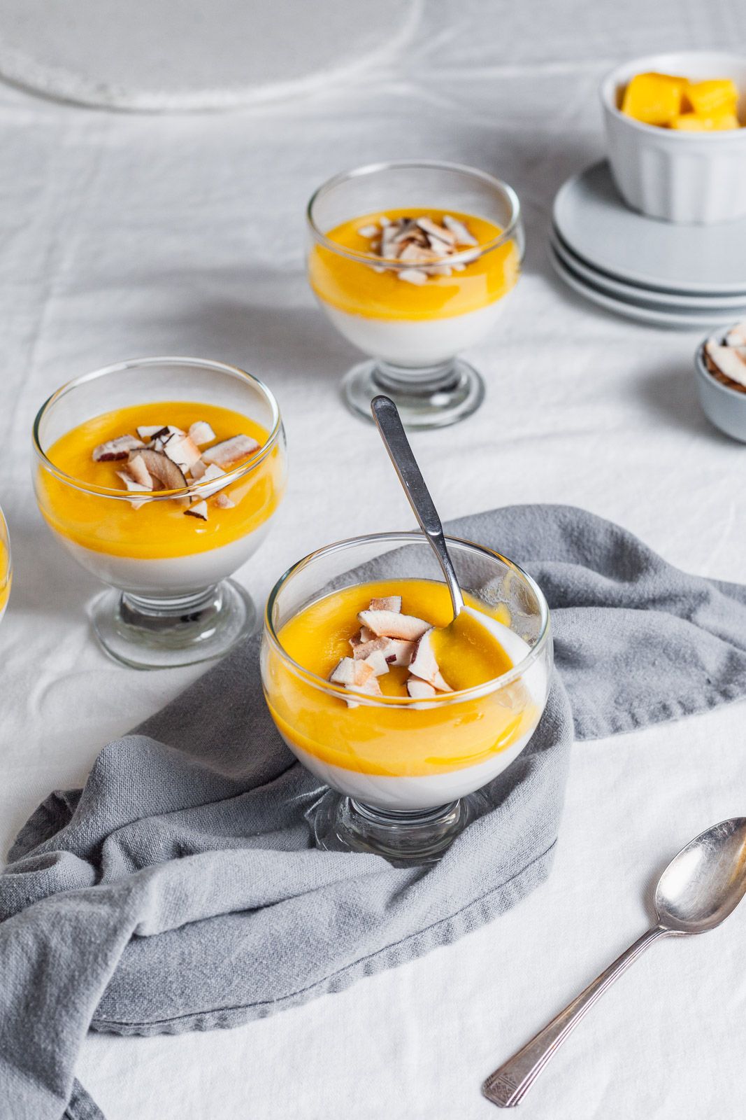 Vegan Coconut Panna Cotta With Mango Jelly • Olive & Mango Vegan Coconut Panna Cotta With Mango Jelly • Olive & Mango