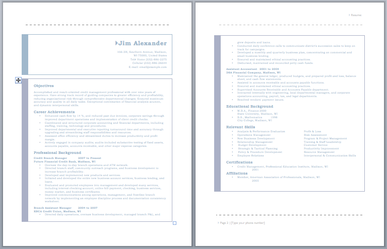 Credit Manager Resume Credit Manager Resume