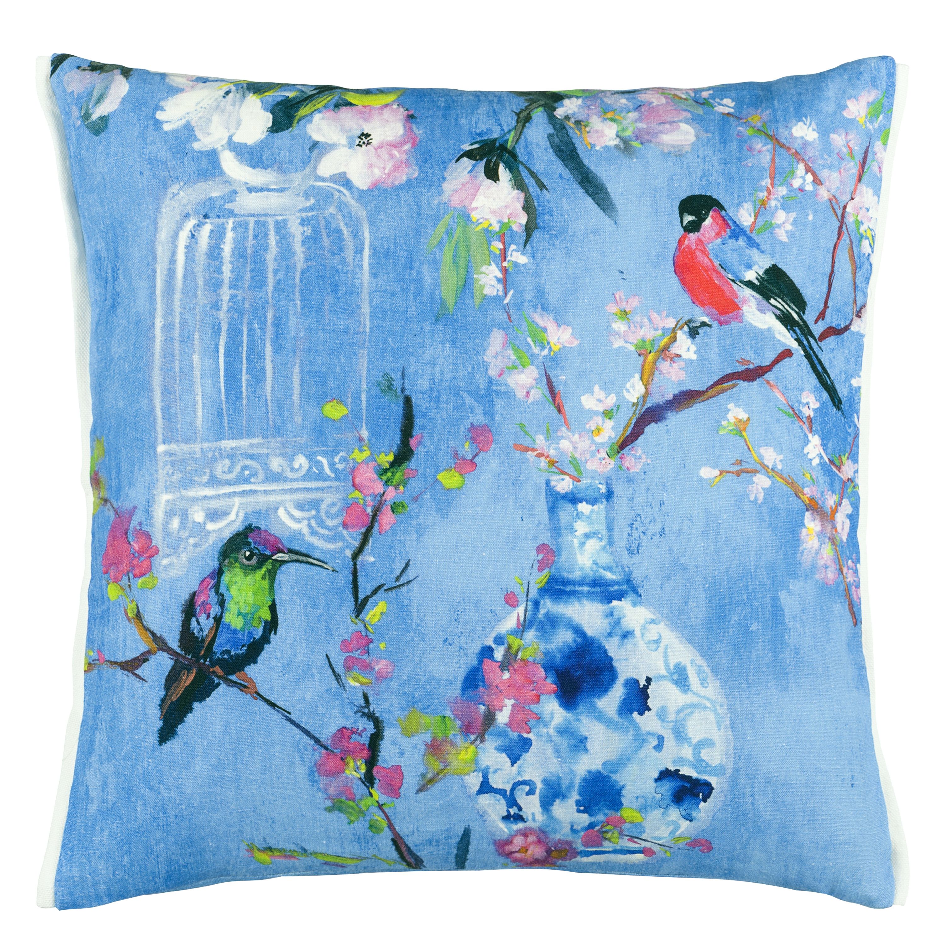 Designers Guild Istoriato Cobalt Decorative Pillows | Designers Guild