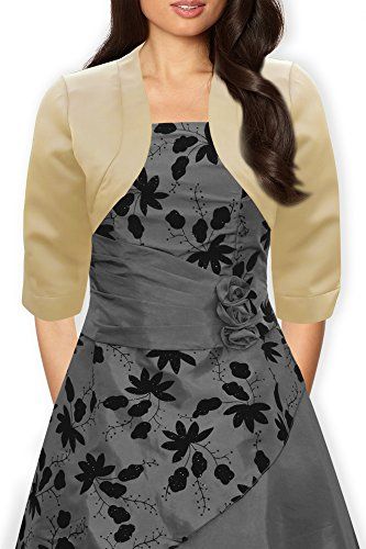 Half Sleeve BlackButterfly Satin Bolero Jacket