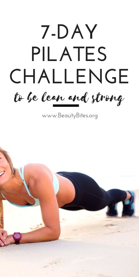One Week Pilates Workout Plan To Get Lean And Strong #pilates