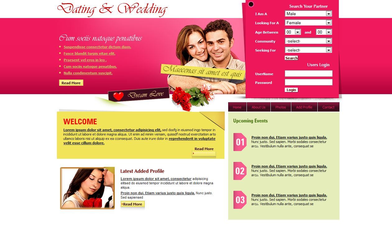 dating template download catchy headlines for dating site