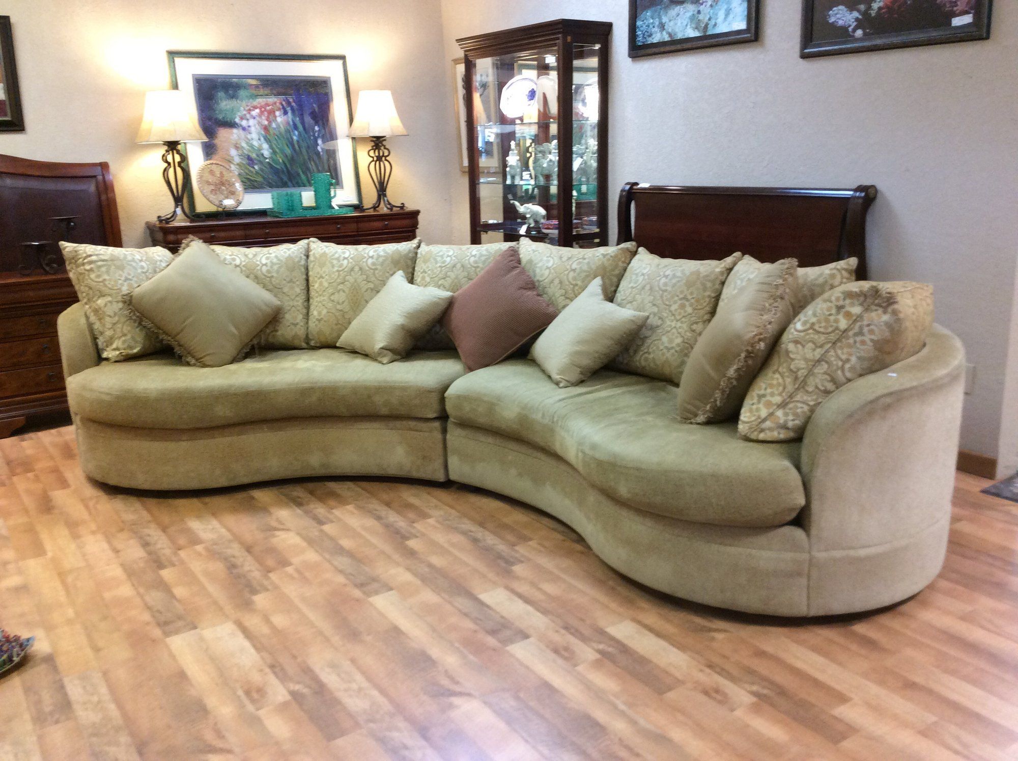 This Elegant Sofa Is 12 Ft Long With Plenty Of Seating For This Elegant Sofa Is 12 Ft Long With Plenty Of Seating For Everyone
