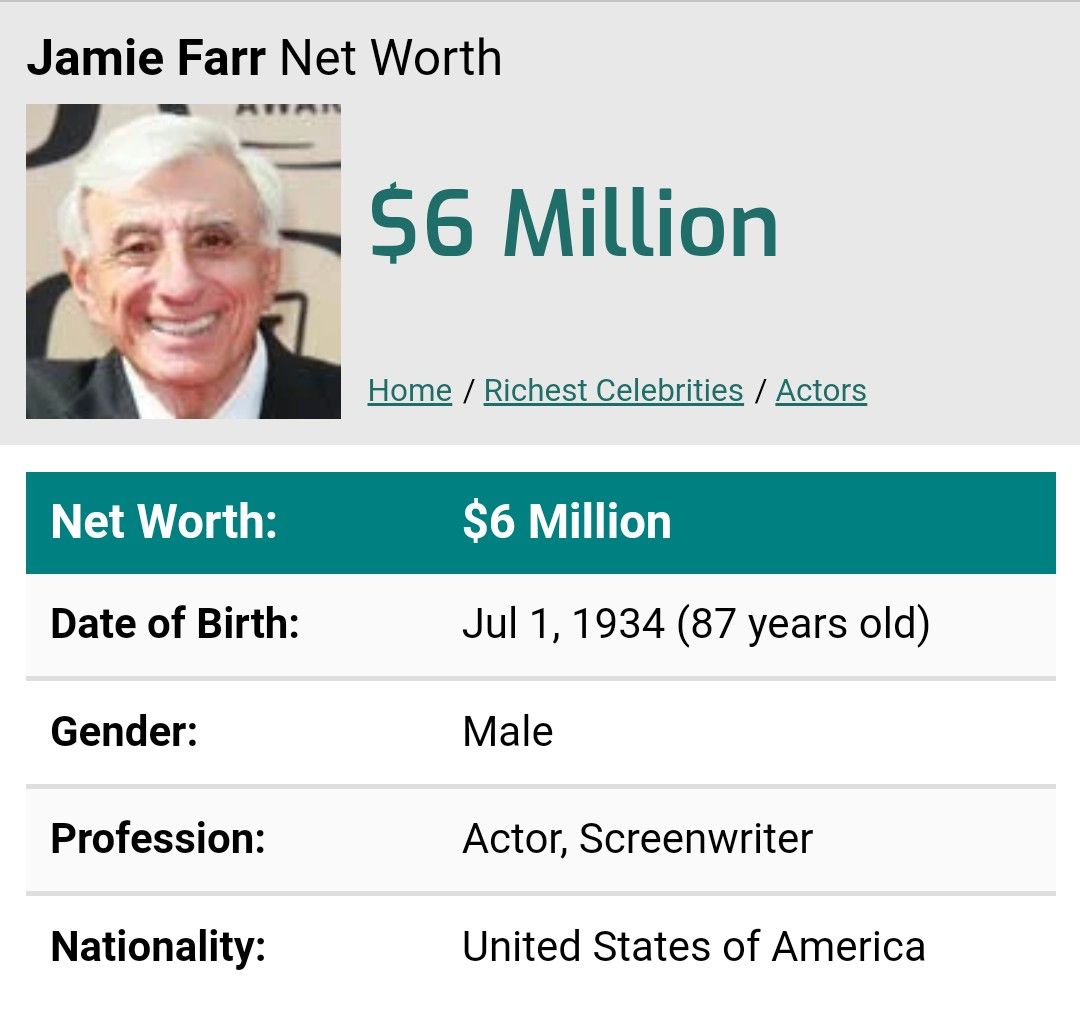 Jamie Farr net worth