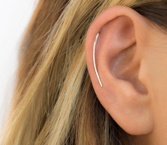 Piercing cartilage hélix papillon sur branche
