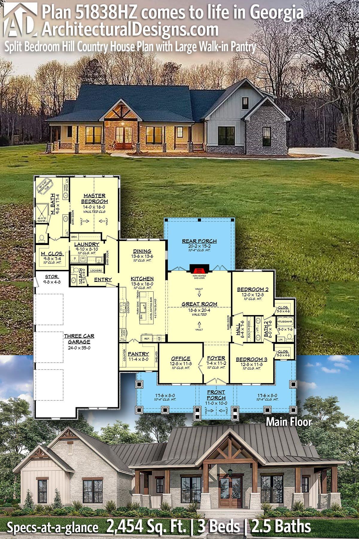 Hill Country Homes Country House Plans New House Plan