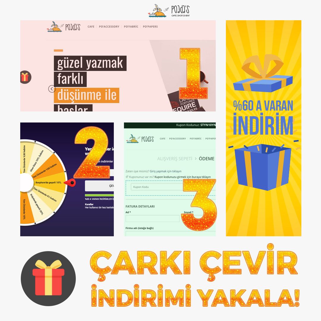 60 A Varan Indirim Kazanma Sansi Hemen Poadas Com A Gel Ve Carki Cevirip Sansini Dene 1 Poadas Com Uzerindeki Hediye But Urunler Hediyeler Bebek Arabasi