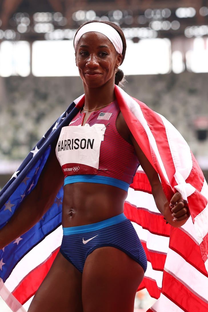 With 10 Siblings Cheering Her On, Team USA's Keni Harrison Won Silver in the 100m Hurdles