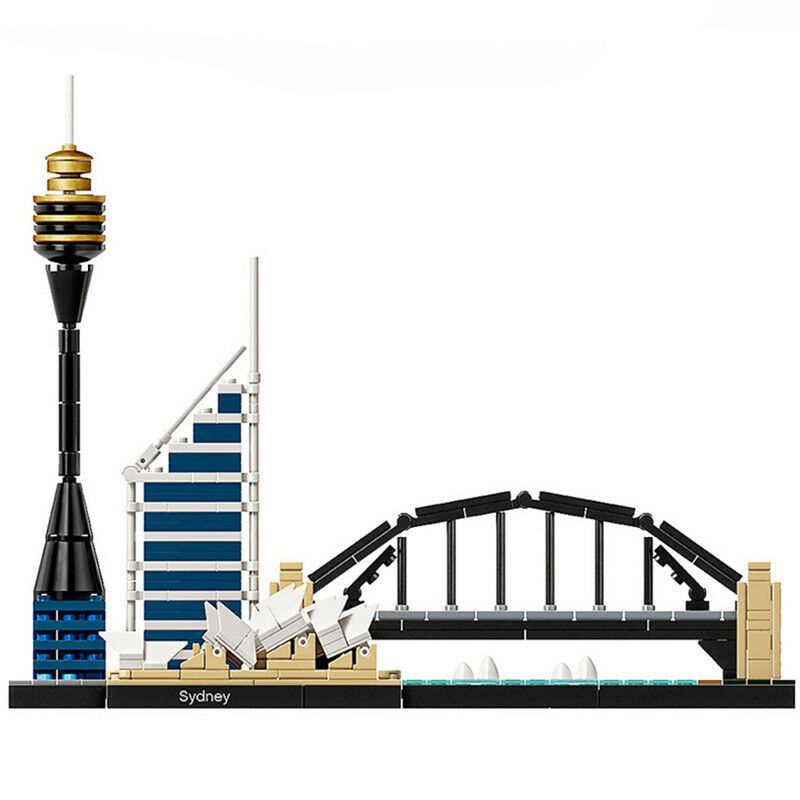 2018 new Architecture Sydney Skyline Building Blocks Sets Compatible City Bricks